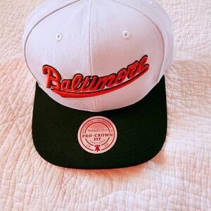 MLB Orange and White Snapback Hat